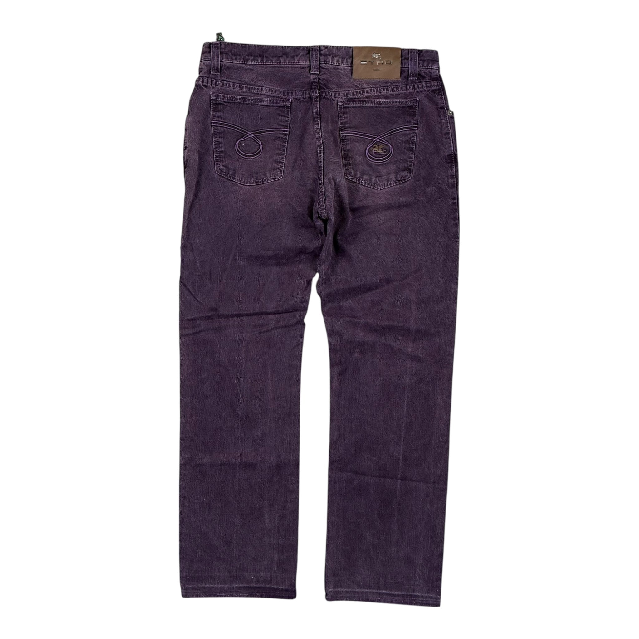 Y2K Straight Purple Jeans