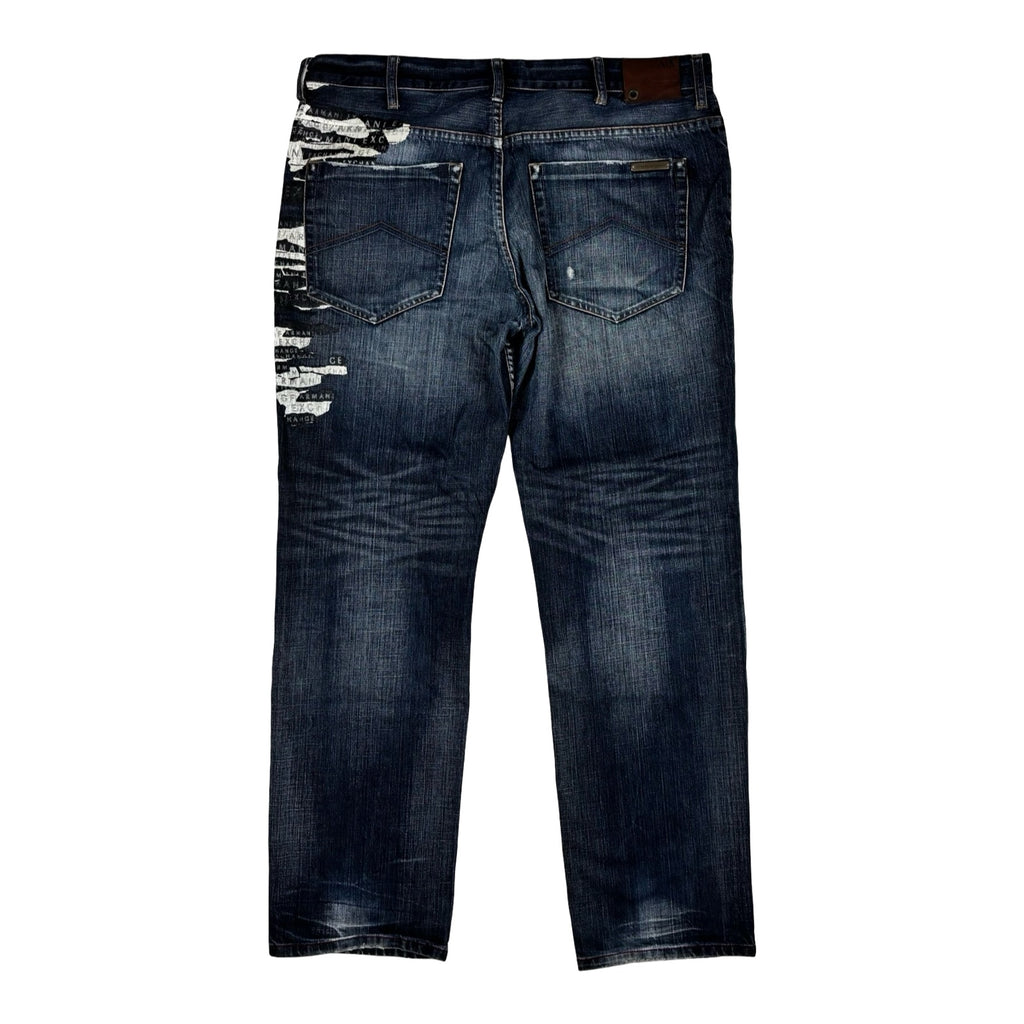 Printed Straight Jeans