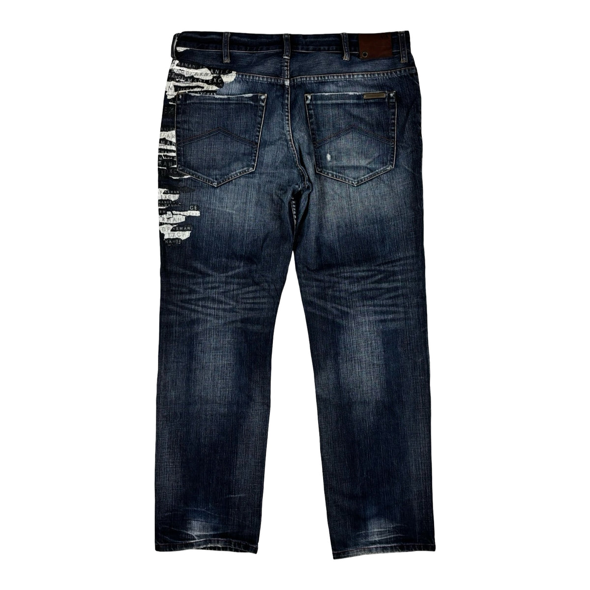 Printed Straight Jeans