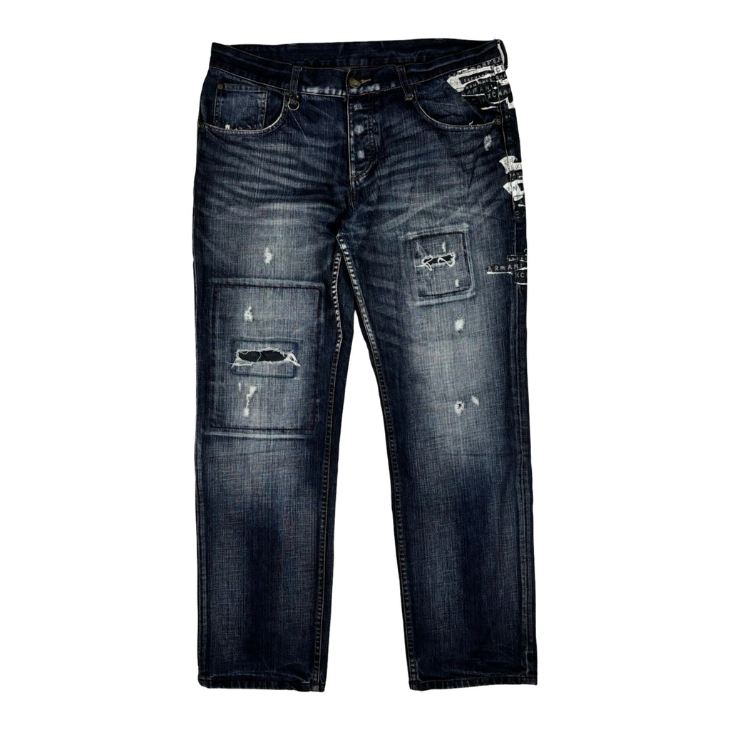 Printed Straight Jeans