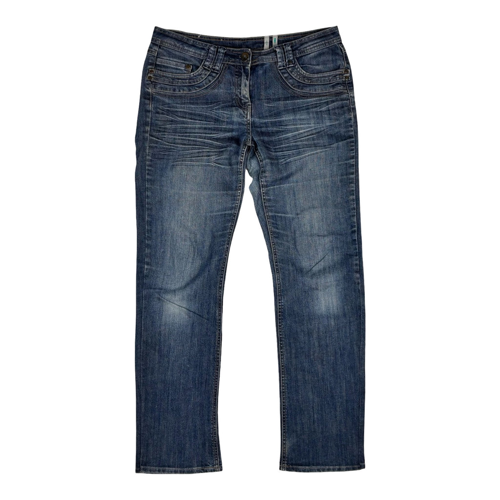 Womens Mid Waist Jeans