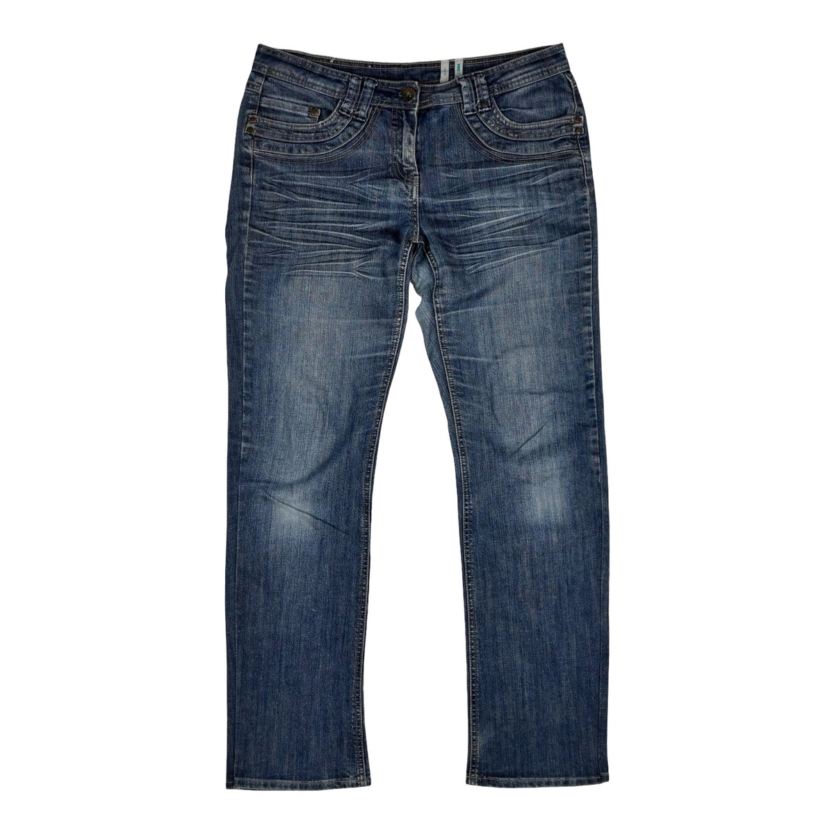 Womens Mid Waist Jeans