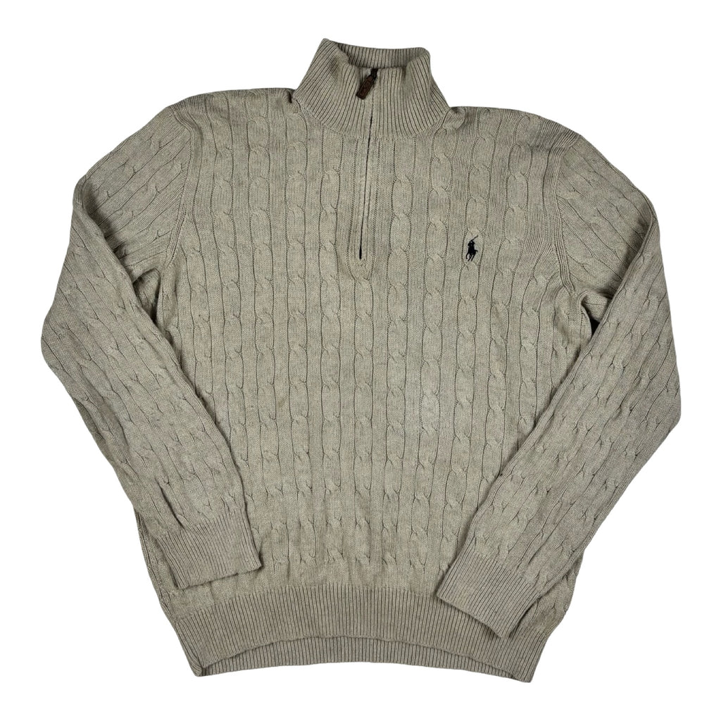 Cable Half Zip Knit