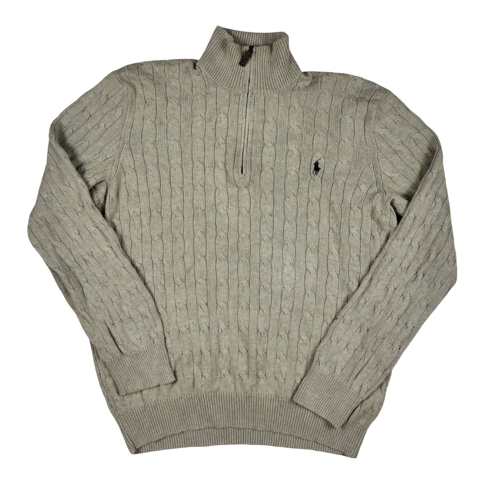 Cable Half Zip Knit